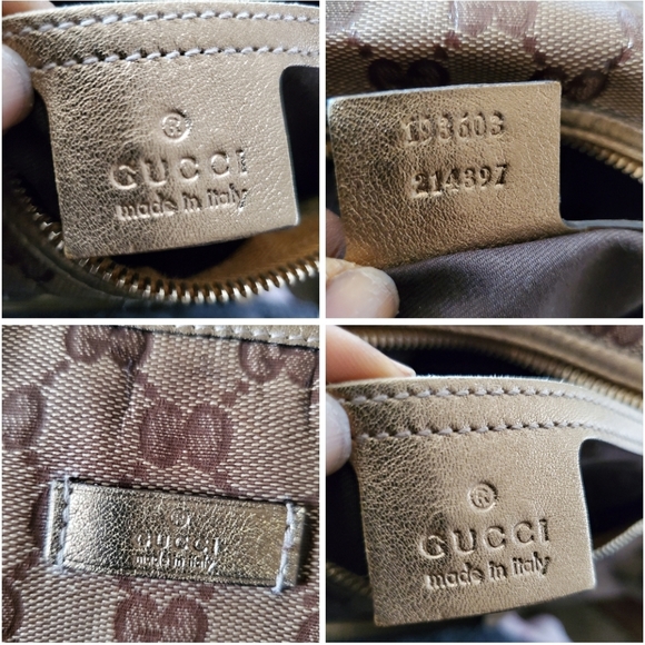 GUCCI GOLD CRYSTAL CANVAS MEDIUM JOY BOSTON BAG - Picture 10 of 13